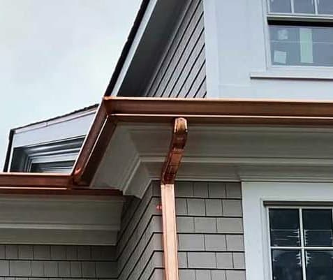 Copper Gutter Guard Repair