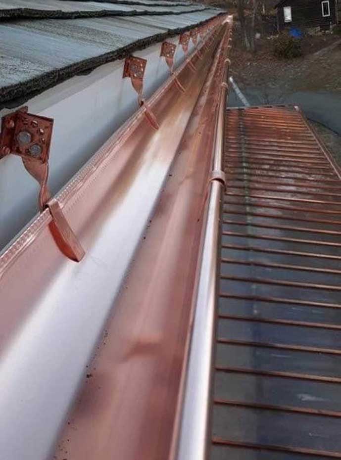 Copper Gutter Screens