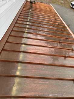 Copper Standing Steam Metal Roof New Haven CT