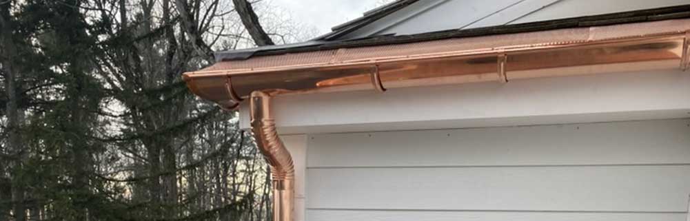 Half Round Copper Gutters CT